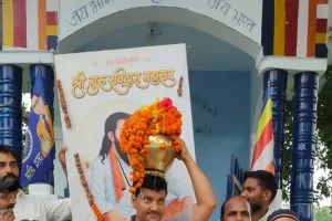 बेवाना क्षेत्र में निकाली गई संत शिरोमणि गुरु रविदास जी की कलश वंदन यात्रा 