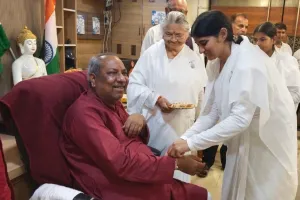 रक्षाबंधन पर ब्रह्माकुमारी बहनों ने जनप्रतिनिधियों को बांधी राखी 