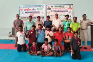 राष्ट्रीय खेल दिवस पर सहजनवा मिनी स्टेडियम में खेल प्रतिभाओं ने दिखाया दमखम 