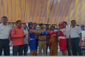 न्यू एंजिल्स स्कूल में सीबीएसई ईस्ट जोन बॉक्सिंग चैंपियनशिप का रंगारंग शुभारंभ