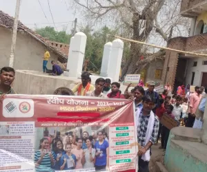 नरैनी ब्लॉक के अतर्रा ग्रामीण  मे धूमधाम से  निकाली गयीं मतदाता जागरूकता  रैली