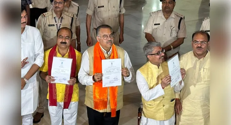  मप्र से राज्यसभा की तीनों सीटें भाजपा ने जीती, तीनों उम्मीदवार निर्विरोध निर्वाचित