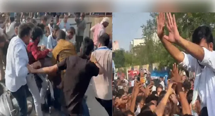 सीजेपी के प्रदर्शन में हंगामा : पार्टी के संस्थापक अभिजीत दीपके को जड़ा थप्पड़