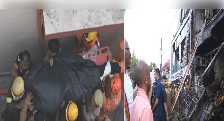 अलीगंज अग्निकांड में 15 लोगों की मौत दम घुटने से हुई, पोस्टमार्टम रिपोर्ट में खुलासा