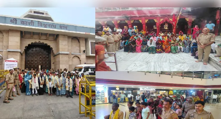 पहाड़ों से पहली बार पहुंचे काशी, बाबा विश्वनाथ के दरबार में छलक पड़े ग्रामीणों के जज्बात