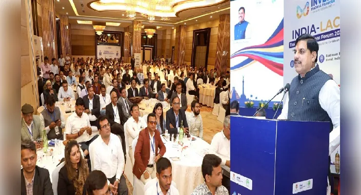 मप्र के इंदौर में भारत-लैटिन अमेरिका व्यापार और निवेश फोरम 2026 का भव्य शुभारंभ