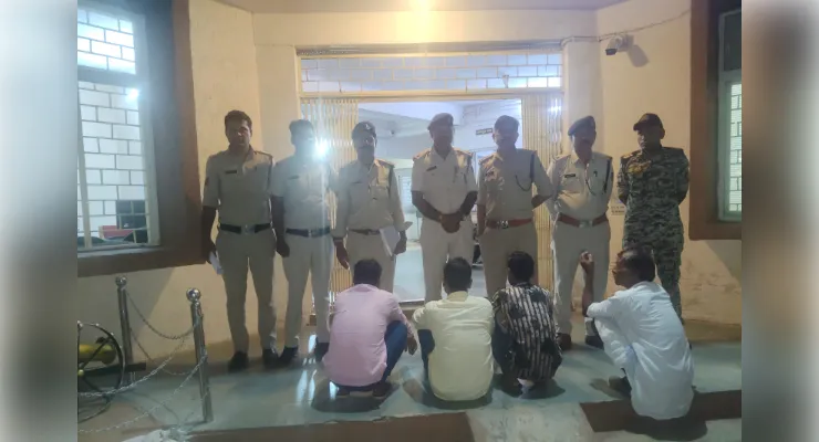 नातरा झगड़ा प्रथा के नाम पर अवैध वसूली, धमकी देने वाले चार आरोपी गिरफ्तार