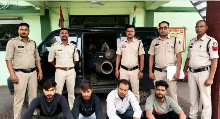रायगढ़: स्टील प्लांट से लाखों की चोरी का हुआ खुलासा, 5 आरोपी गिरफ्तार