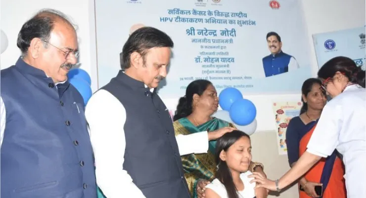 एचपीवी टीकाकरण अभियान में मध्य प्रदेश ने रचा इतिहास, 7.63 लाख से अधिक बालिकाओं को लगा टीका