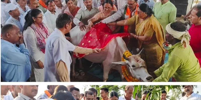 कान्हा गौशाला पहुंचे राज्यमंत्री कृष्णा पासवान, गोपूजन कर व्यवस्थाओं का लिया जायजा