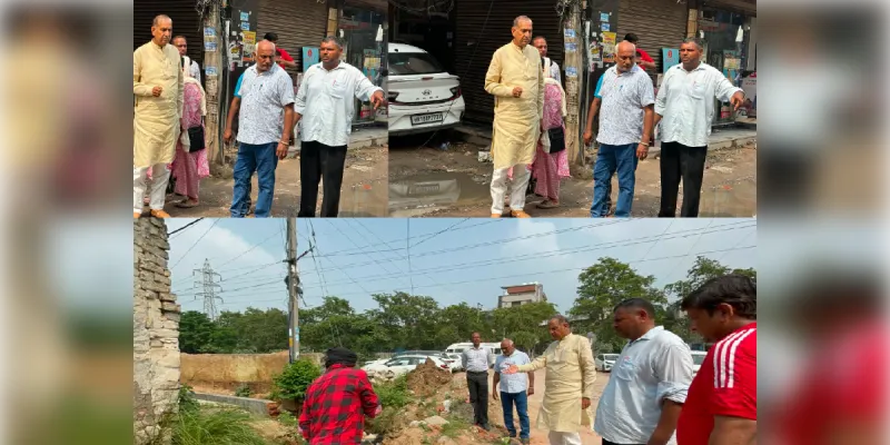 जय भगवान यादव खुद उतरे मैदान में, जलभराव और नालों की समस्या पर तत्काल कार्रवाई
