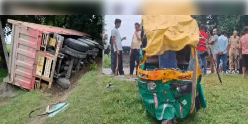 संभल में दर्दनाक हादसा: डंपर-टेंपो की भीषण टक्कर, छह लोगों की मौत
