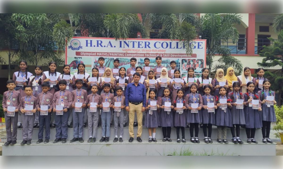 एच.आर.ए. इंटर कॉलेज के मेधावियों ने हिन्दुस्तान ओलंपियाड में लहराया परचम