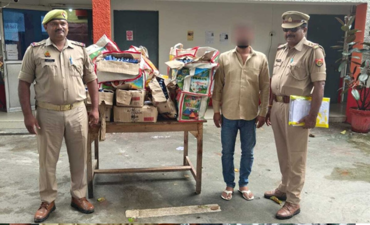 लखनऊ में नकली अंग्रेजी शराब का बड़ा खेल पकड़ा गया
